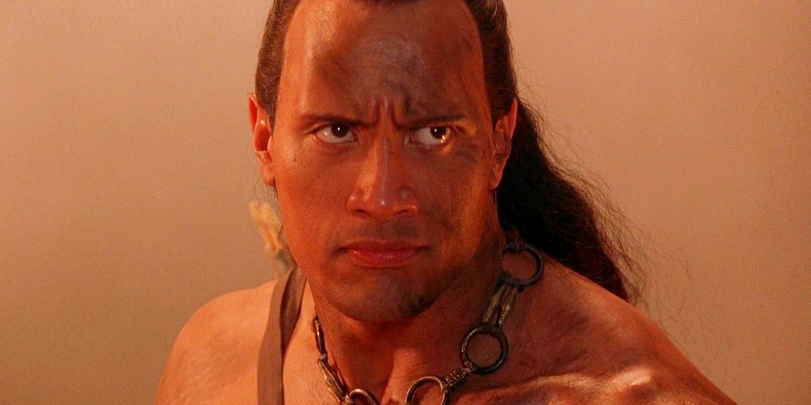 The Scorpion King glares in his titular film 