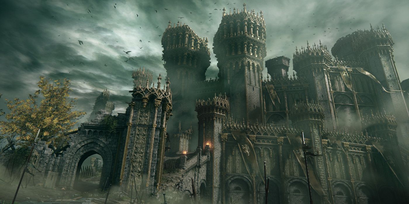 Screenshot of Stormveil Castle in Elden Ring.