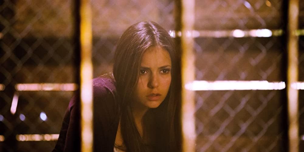 Elena behind bars in The Vampire Diaries 