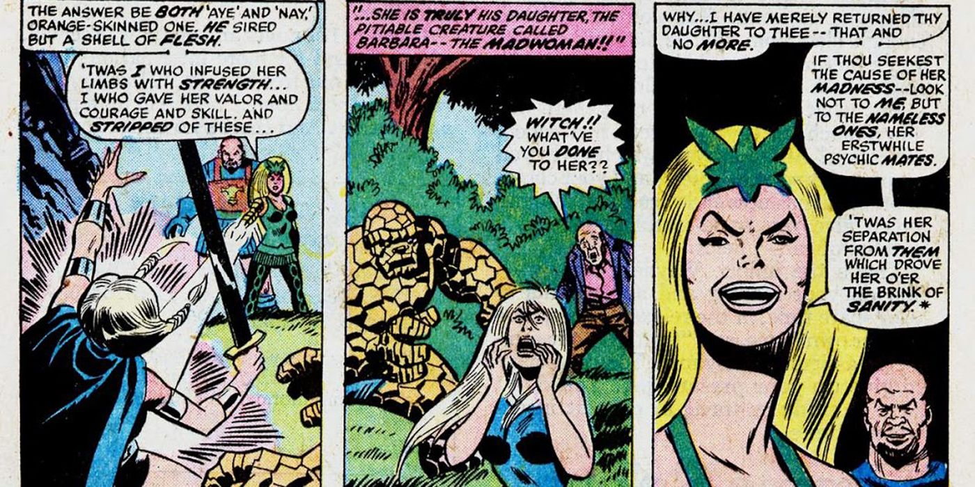 Enchantress vs Valkyrie in Marvel Comics..
