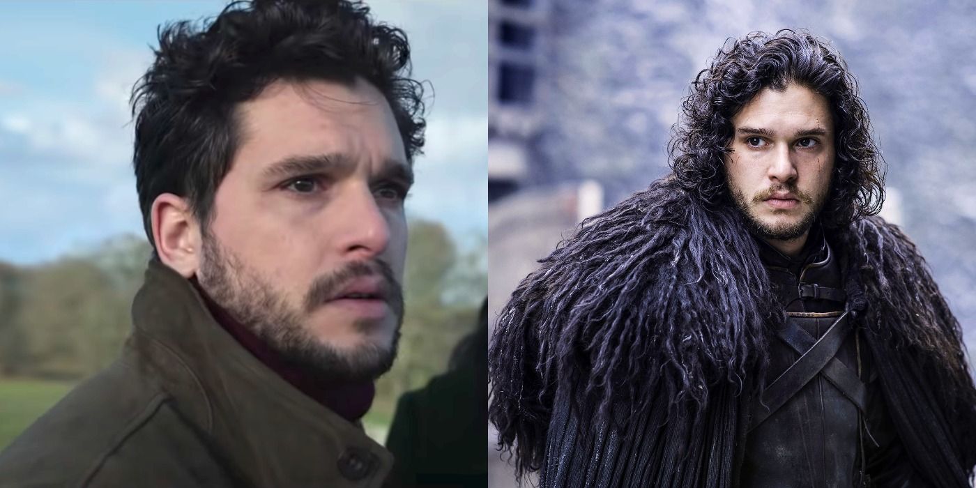 Split image showing Dane Whitman in Eternals, and Jon Snow in GOT