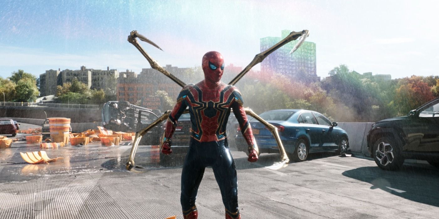 Peter prepping for battle in Spider-Man: No Way Home