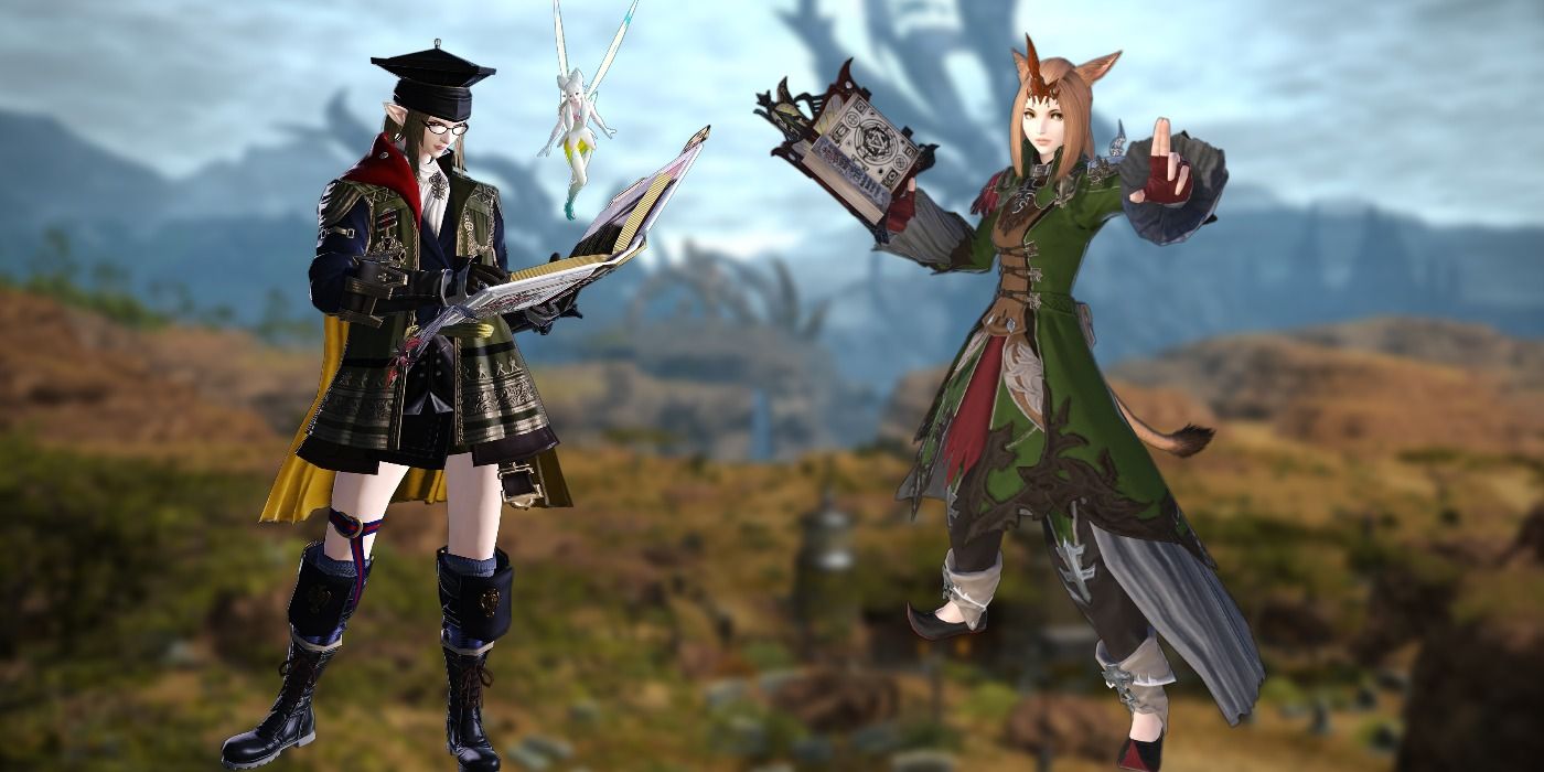 Final Fantasy XIV Summoner Scholar In Game Renders Landscape