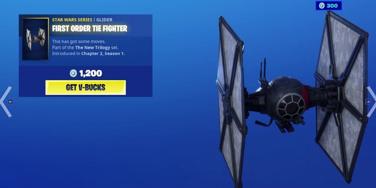 First Order TIE Fighter in Fortnite 