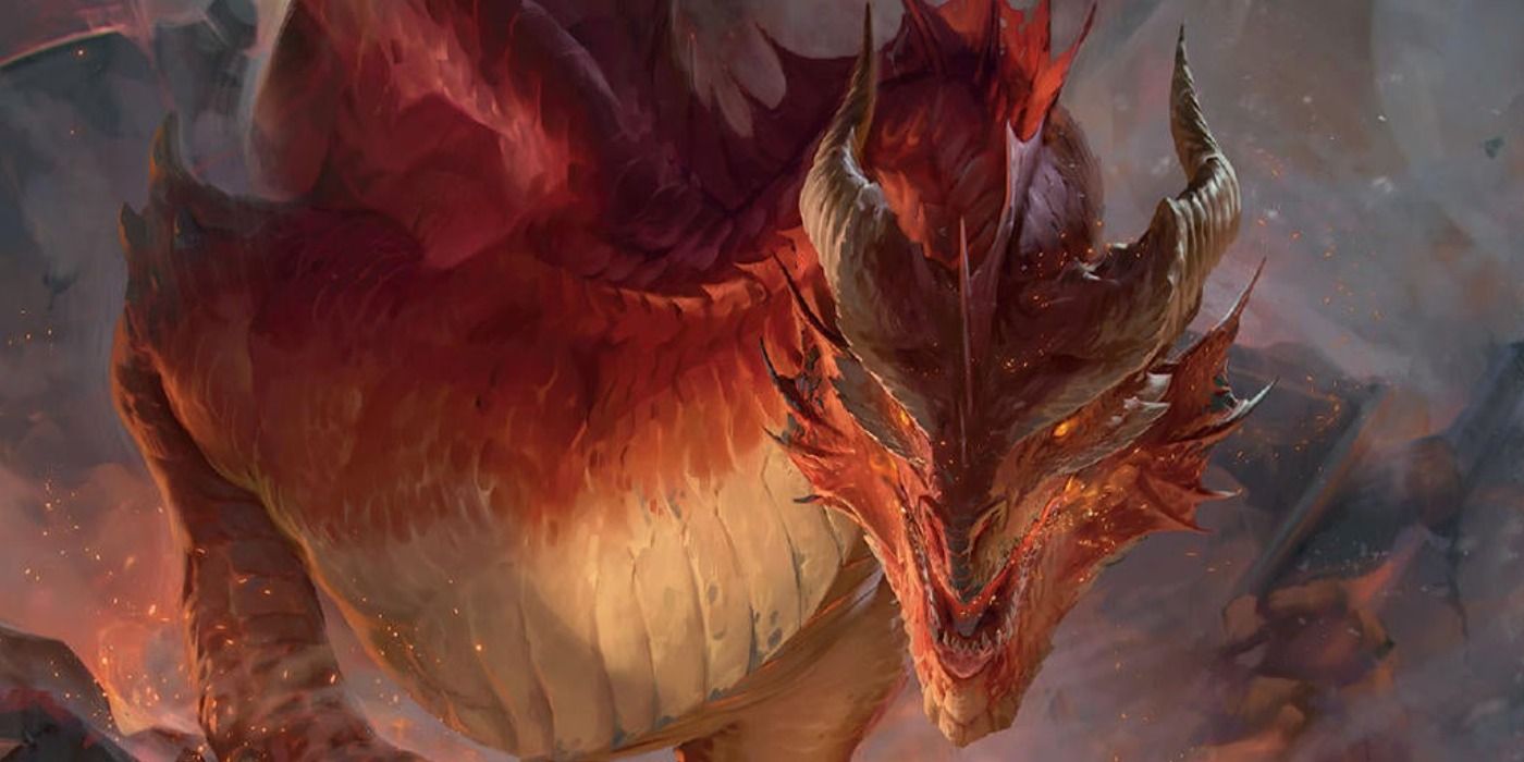 Capa do Dragão Vermelho do Tesouro dos Dragões de Fizban