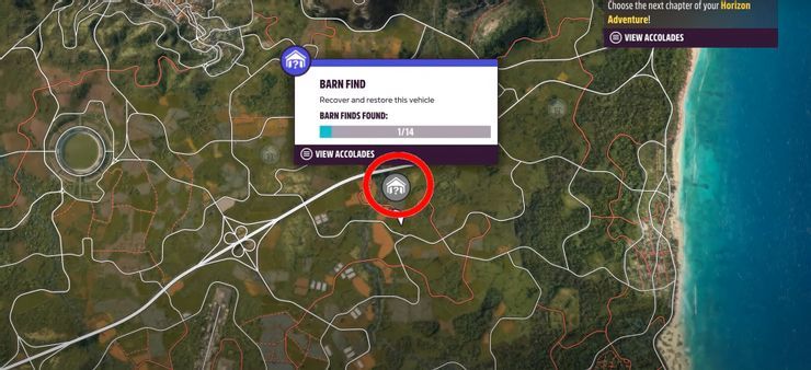 Forza Horizon 5: All Barn Finds Locations