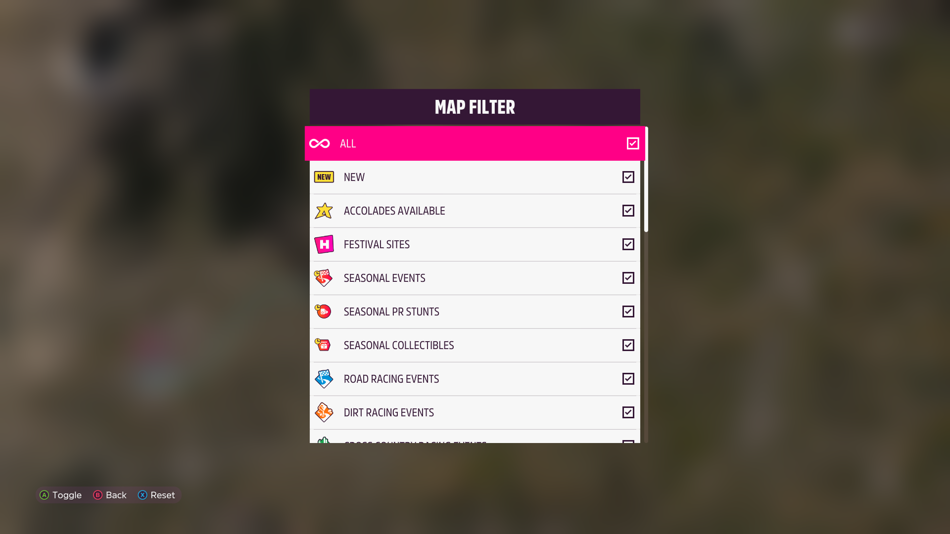 Forza Horizon 5: How to Filter Map Icons (& Why You Should)