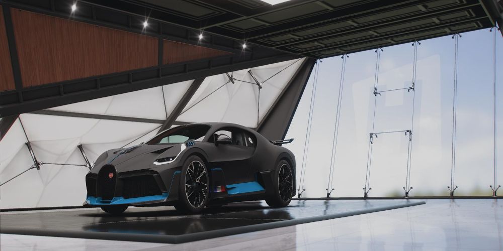 A Bugatti Divo displayed in Forza Horizon 5