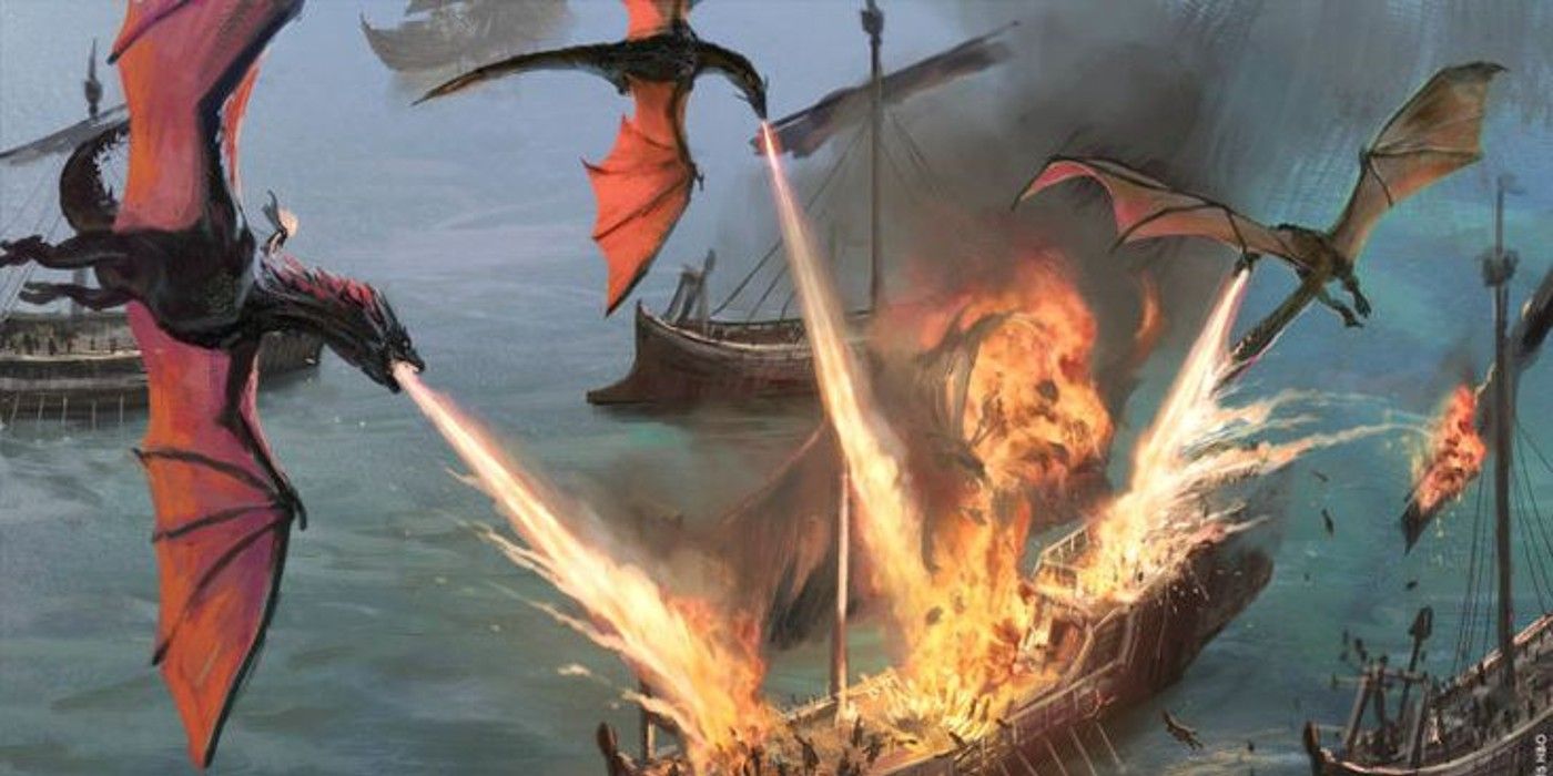 GOT Dragons Burning Ship