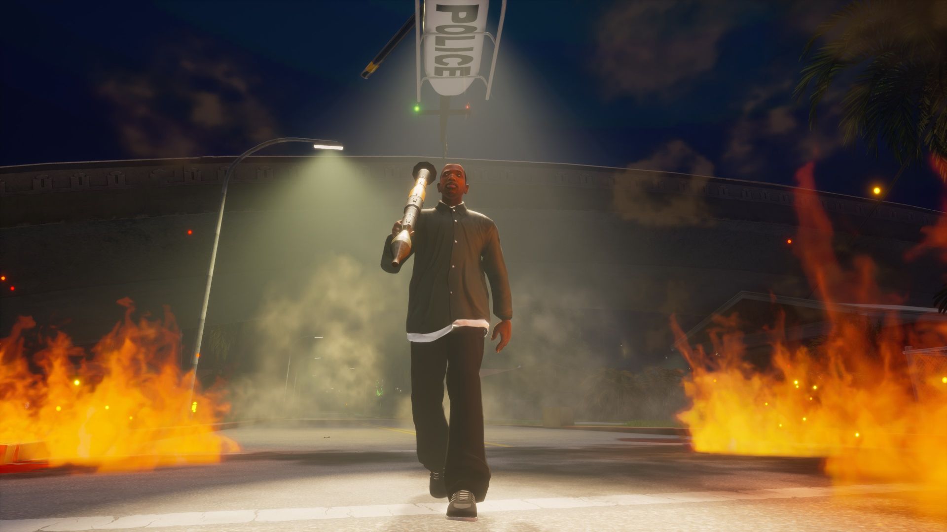 GTA The Trilogy Screenshots Xbox Store San Adreas CJ Fire