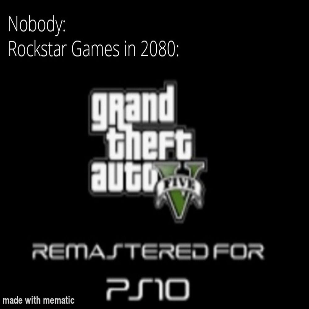 A Grand Theft Auto V Remastered meme from Reddit.