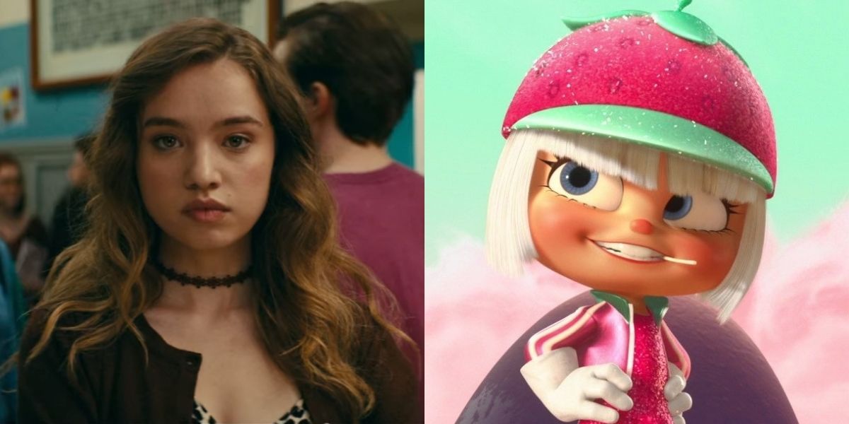 Split Image of Gen from To All The Boys and Taffyta from Wreck It Ralph
