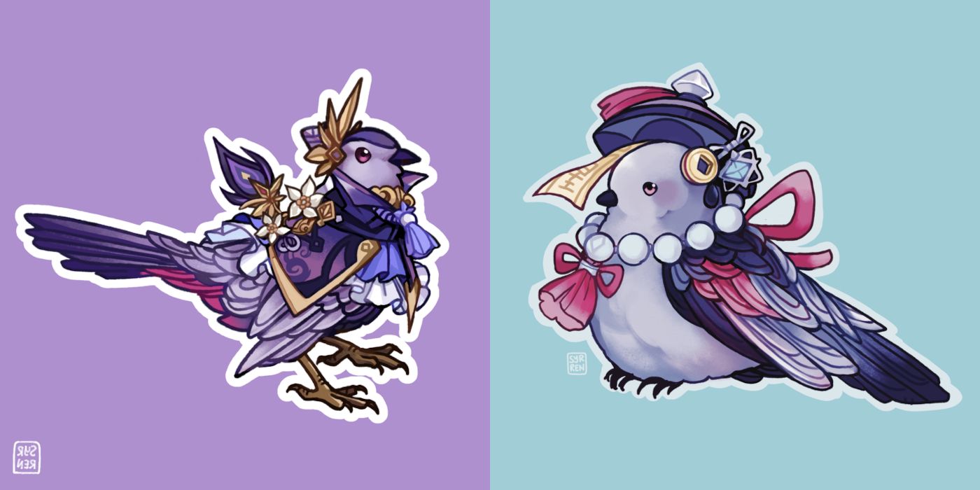 Genshin Impact Fanart Turns Keqing, Qiqi & More Into Real Birds