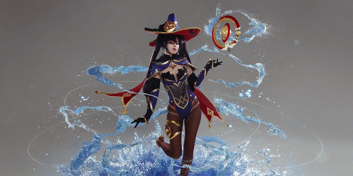 Genshin Impact Mona Cosplay Brings Her Hydro Spell To Life