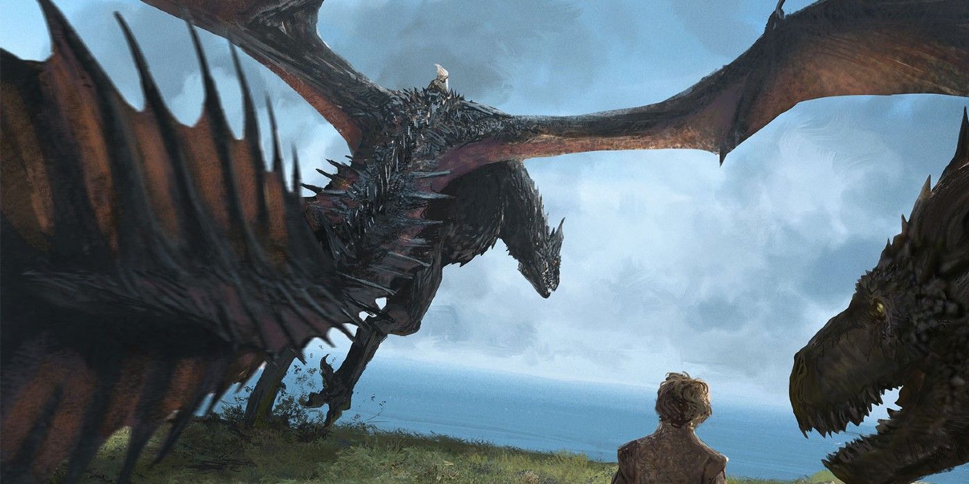 GoT Daenerys Flying On Drogon
