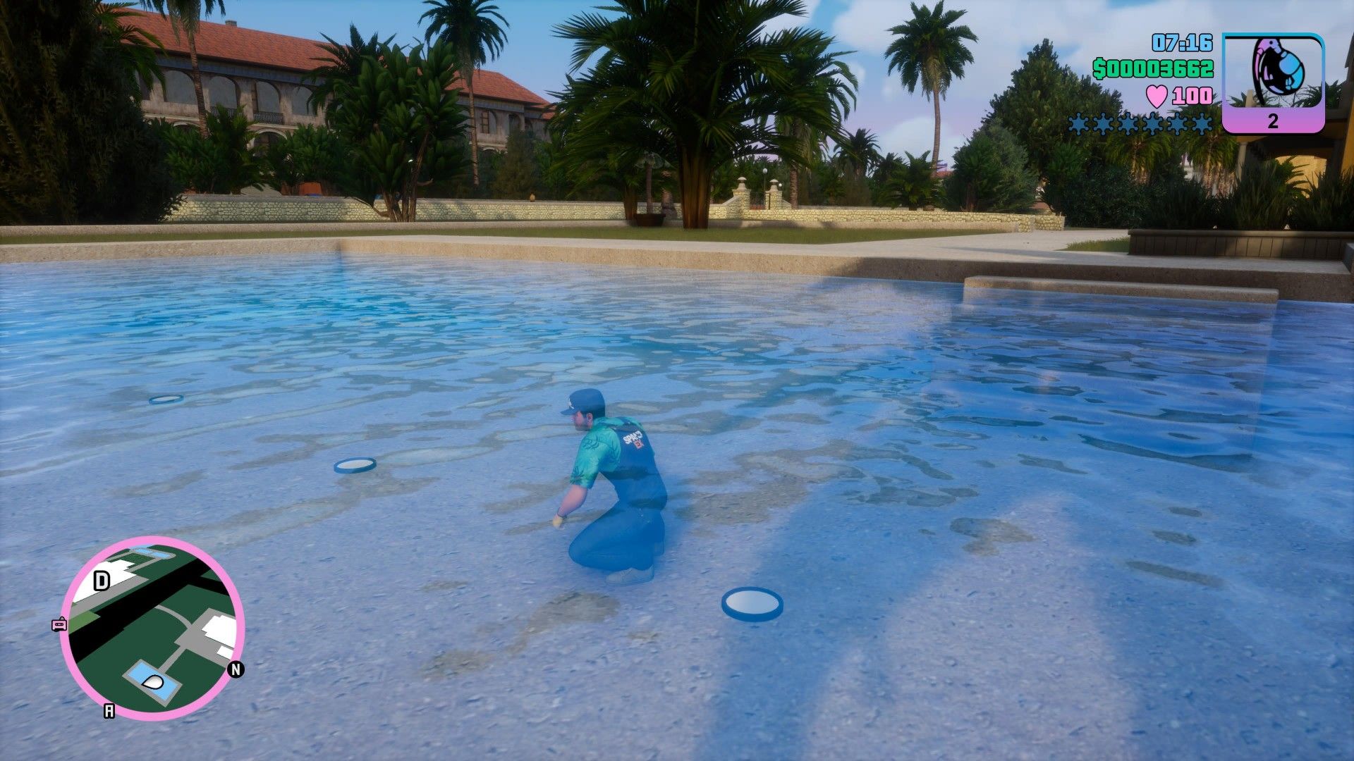 Grand Theft Auto Vice City Swimming Pool