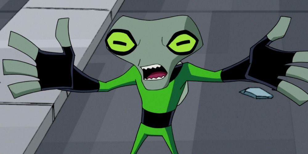 Grey Matter in Ben 10 with his arms out