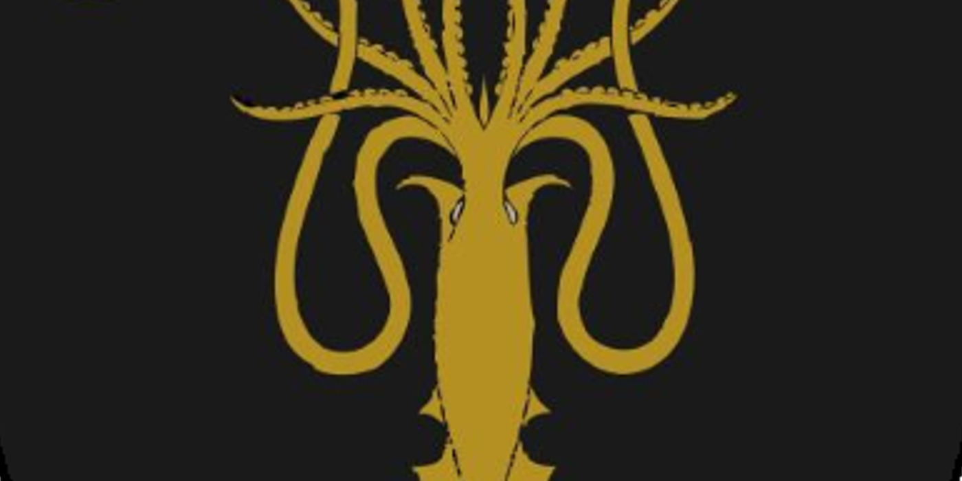 The squid of House Greyjoy in Game of Thrones