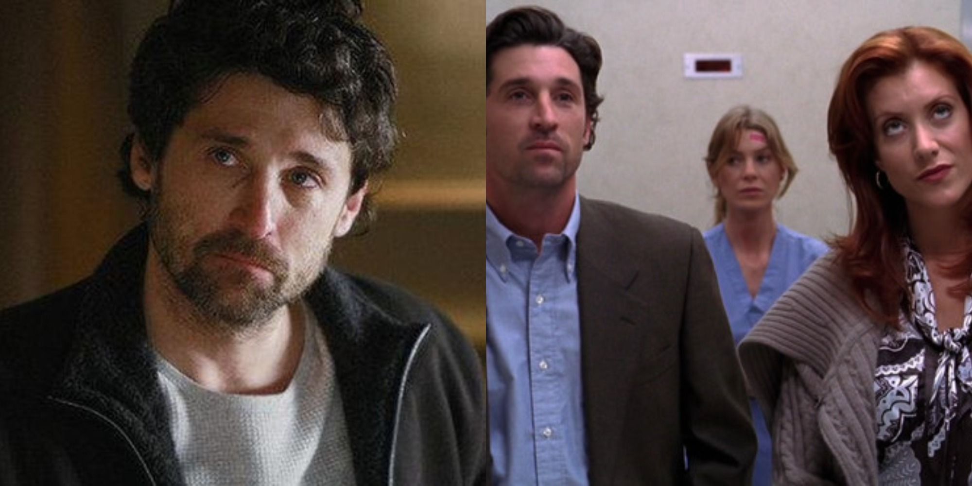 Split image of Derek in Grey&rsquo;s Anatomy