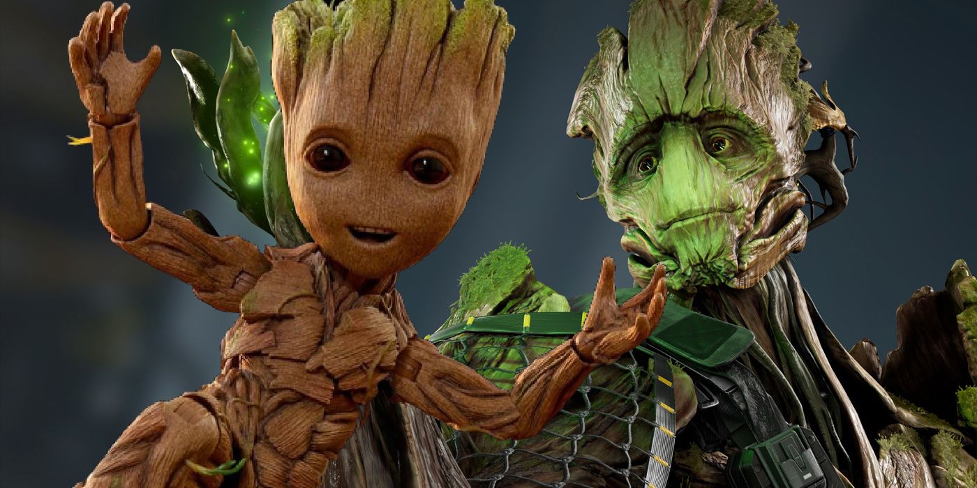 rijst religie Kwalificatie How Guardians Of The Galaxy Game's Groot Is Different From The MCU's