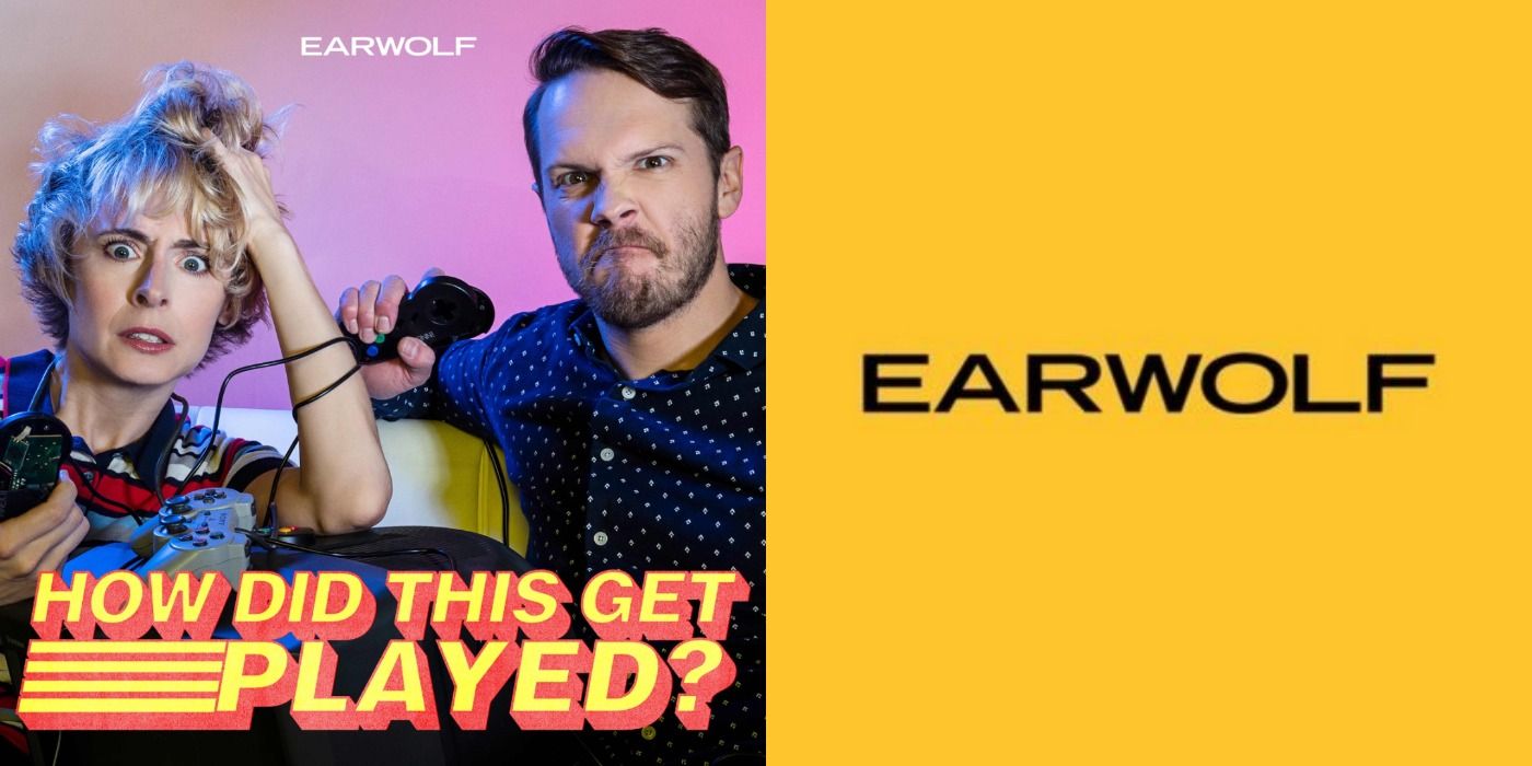 Split image of How Did This Get Played? thumbnail featuring the hosts holding controllers and the Earwolf logo