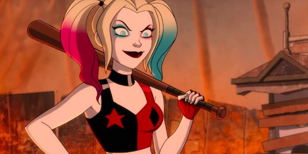 Harley Quinn carries her bat