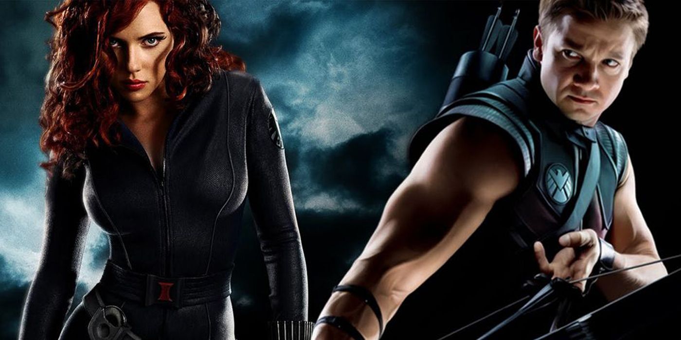 Hawkeye and Black Widow in a promo photo.