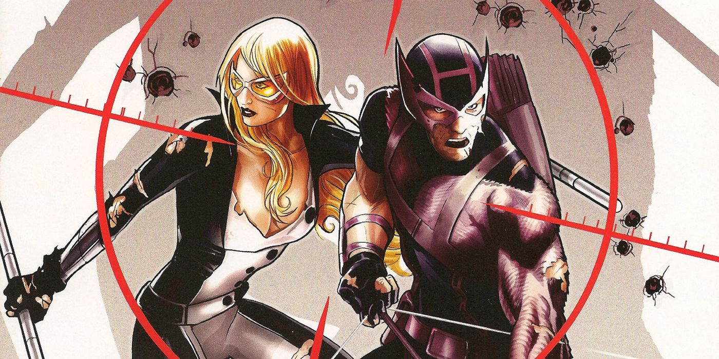 Hawkeye and Mockingbird in the crosshairs in Marvel Comics.