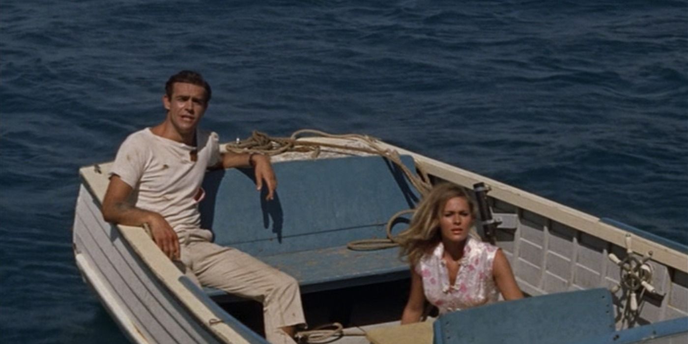 James refusing rescue in the final scene of Dr. NO
