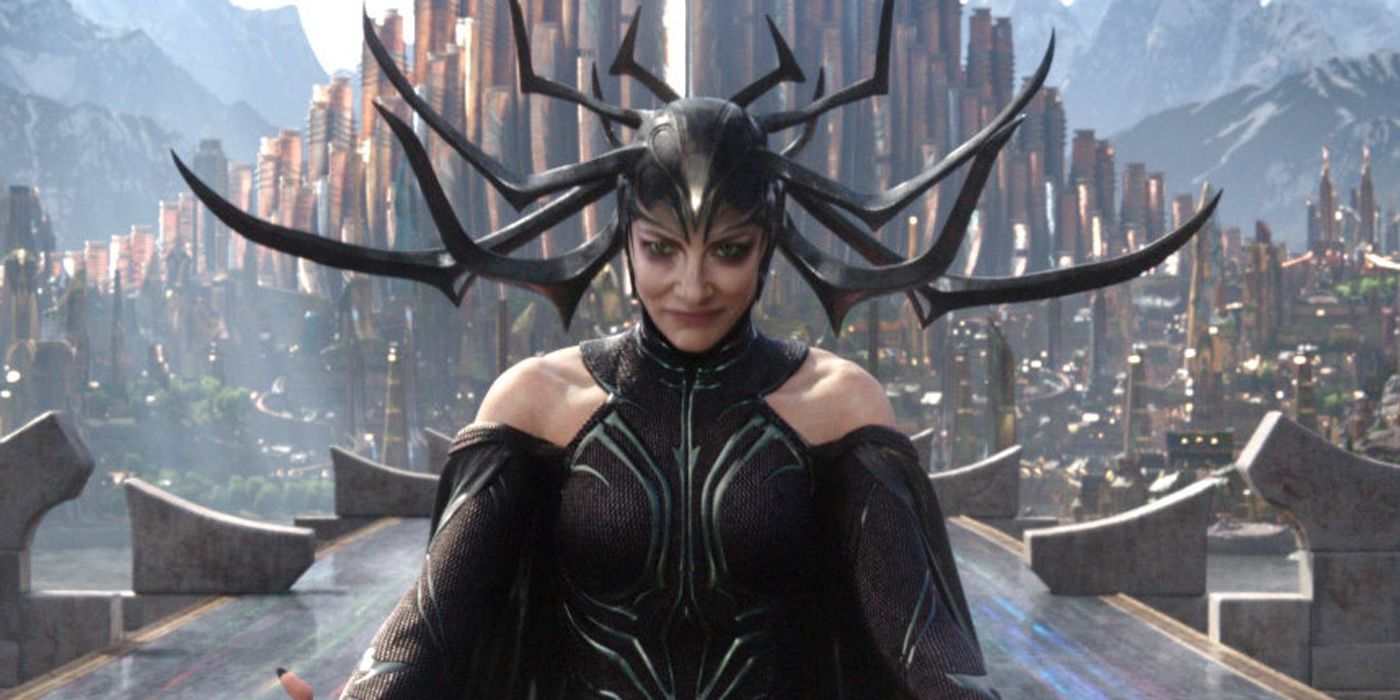 Hela attacking heroes on the Bifrost.