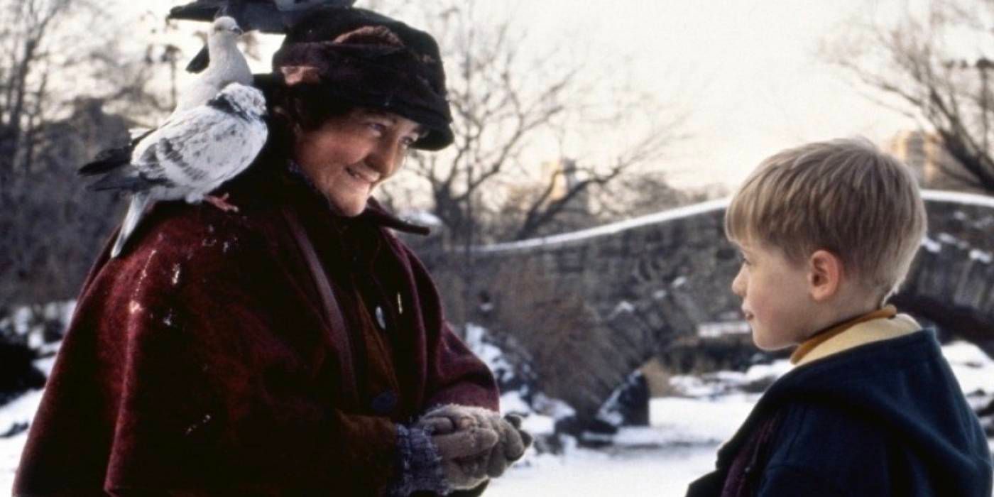 Home Alone 2 Kevin and Pigeon Lady pic