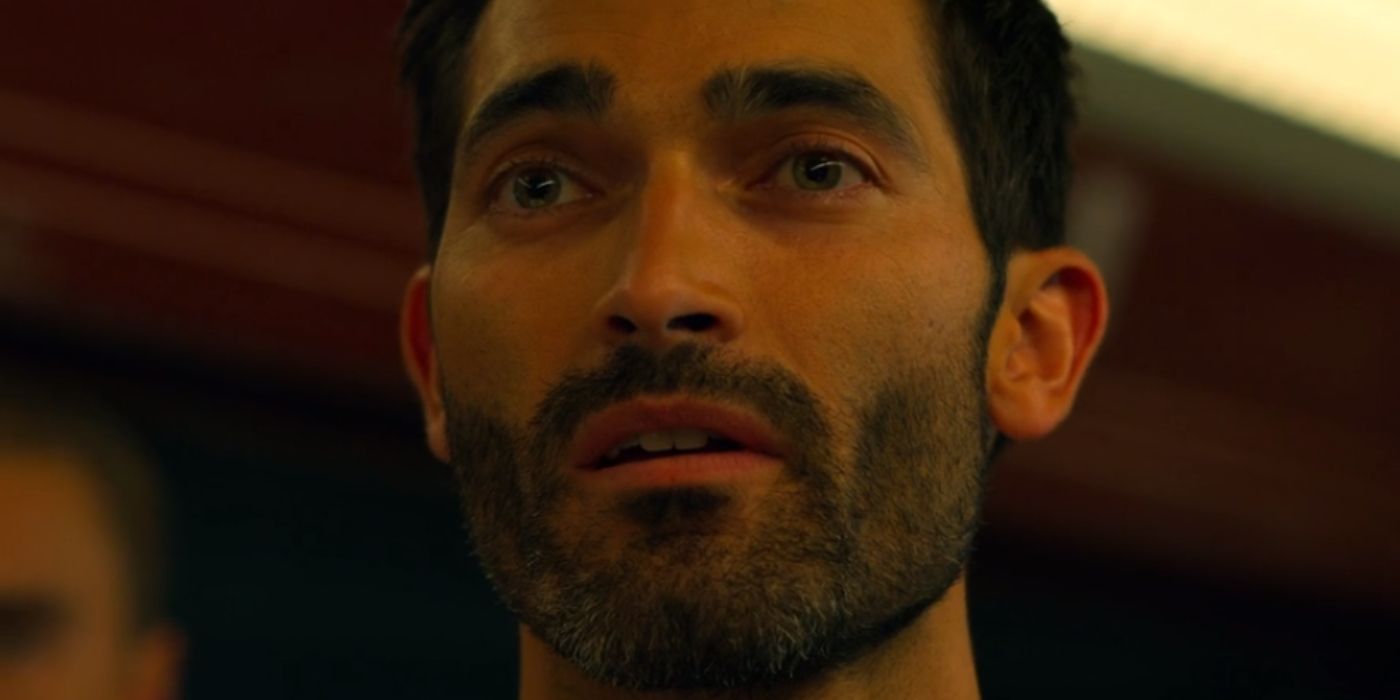 Ian looking at someone offscreen in Another Life.