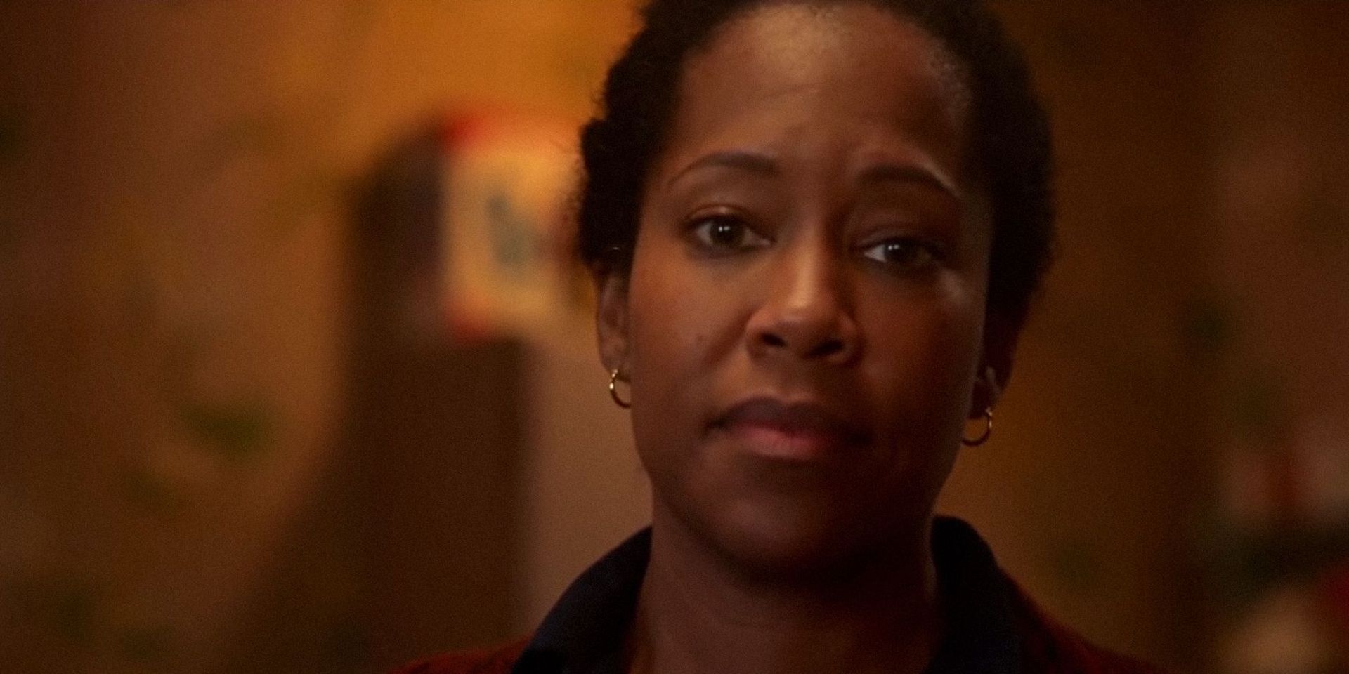 Regina King looks sadly forward in If Beale Street Could Talk