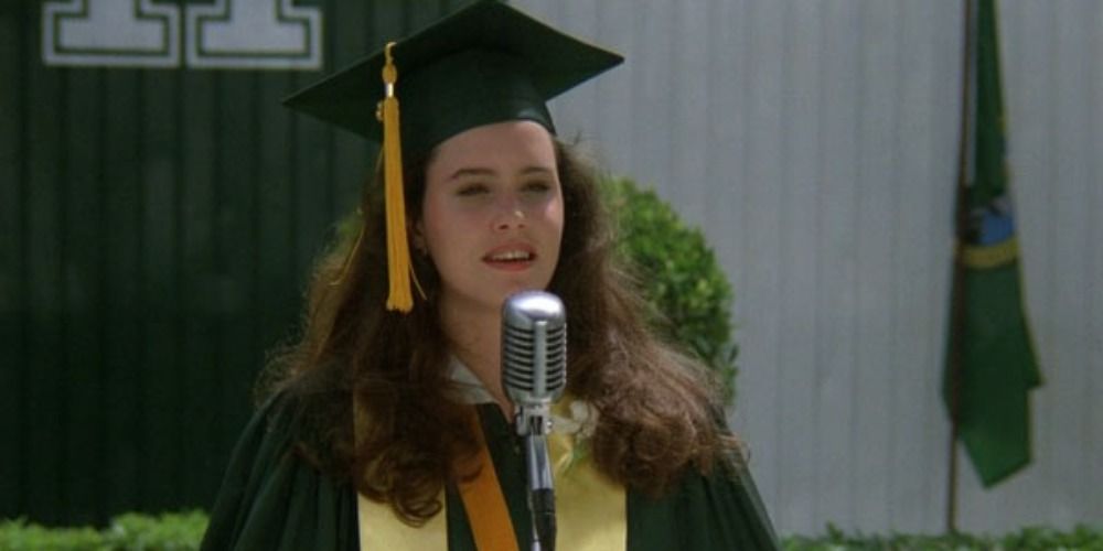 Ione Skye giving graduation speech in Say Anything
