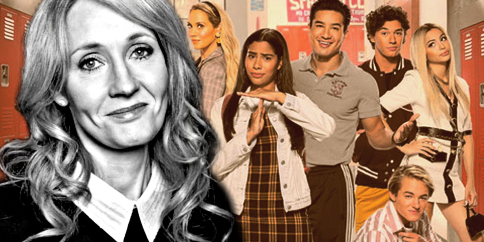 JK Rowling and Saved by the Bell poster