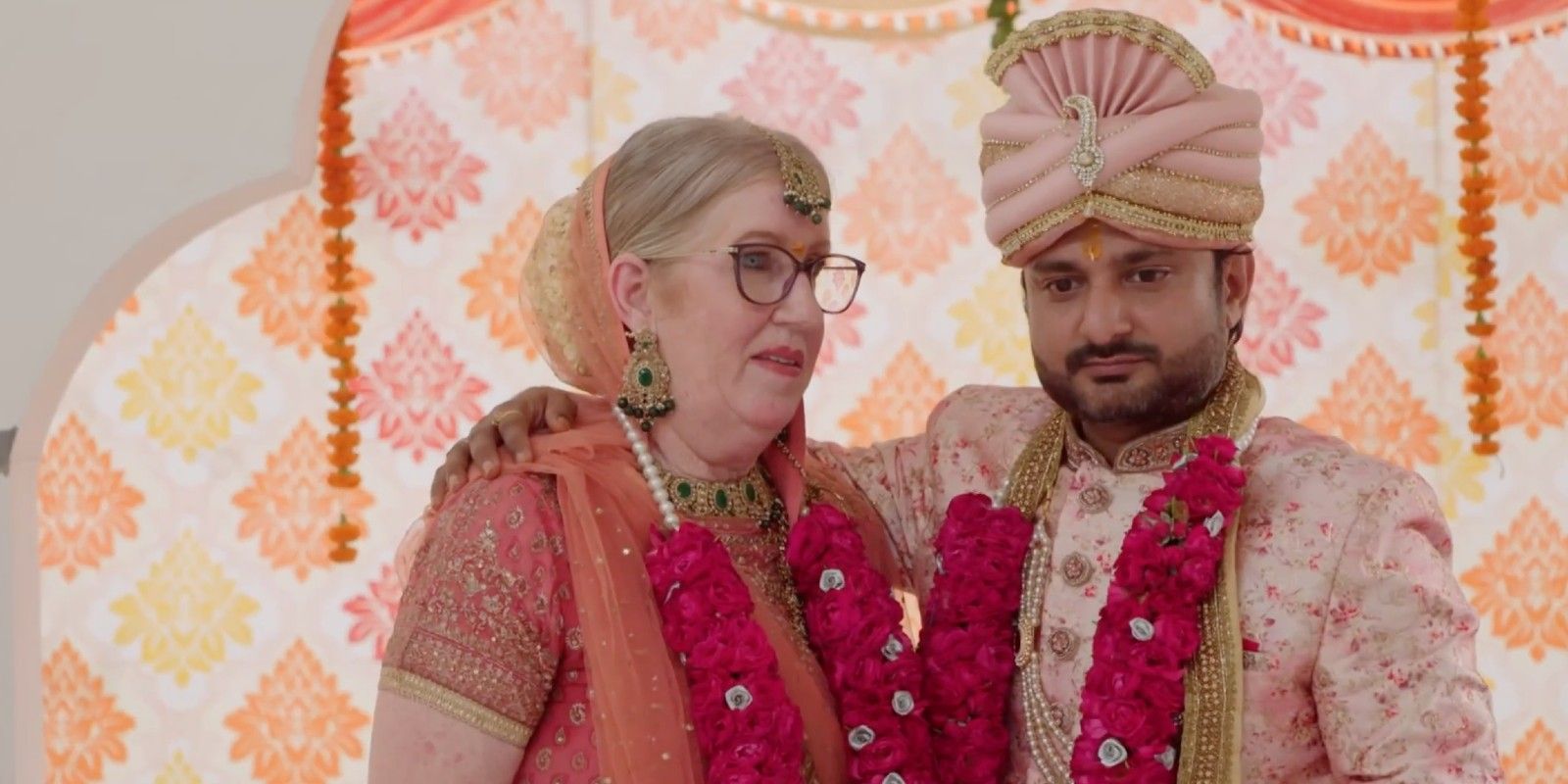 Jenny Slatten Sumit Singh 90 Day Fiance The Other Way in traditional Indian dress