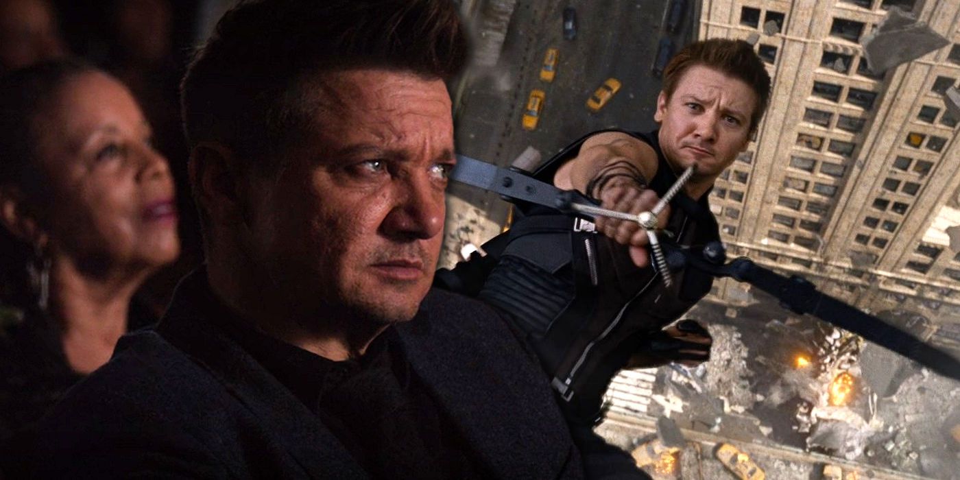 Jeremy Renner in Hawkeye and The Avengers 2012