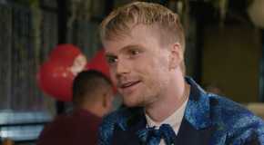Jesse Meester 90 Day The Single Life wearing blue blazer looking happy