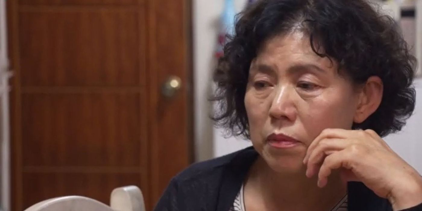 Jihoon's mom, Jung, looking serious in 90 Day Fiance