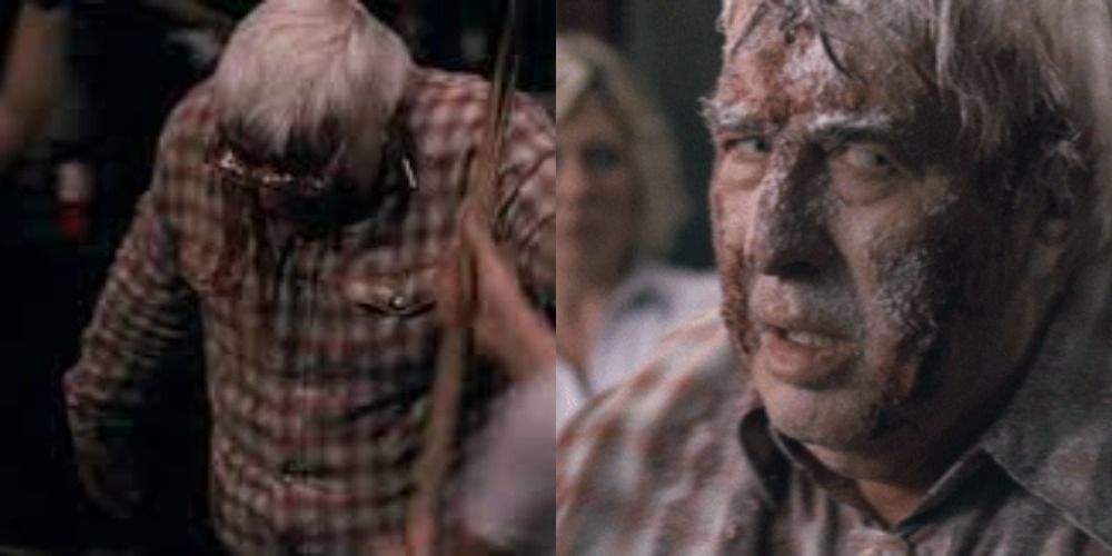 John in Shaun of the Dead as a zombie