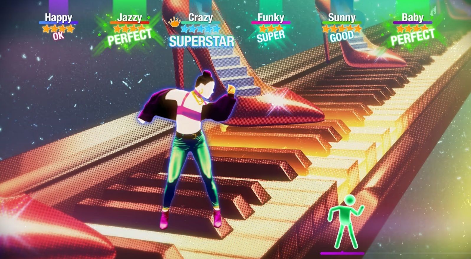 Just Dance 2022 gameplay Piano Backdrop Dance