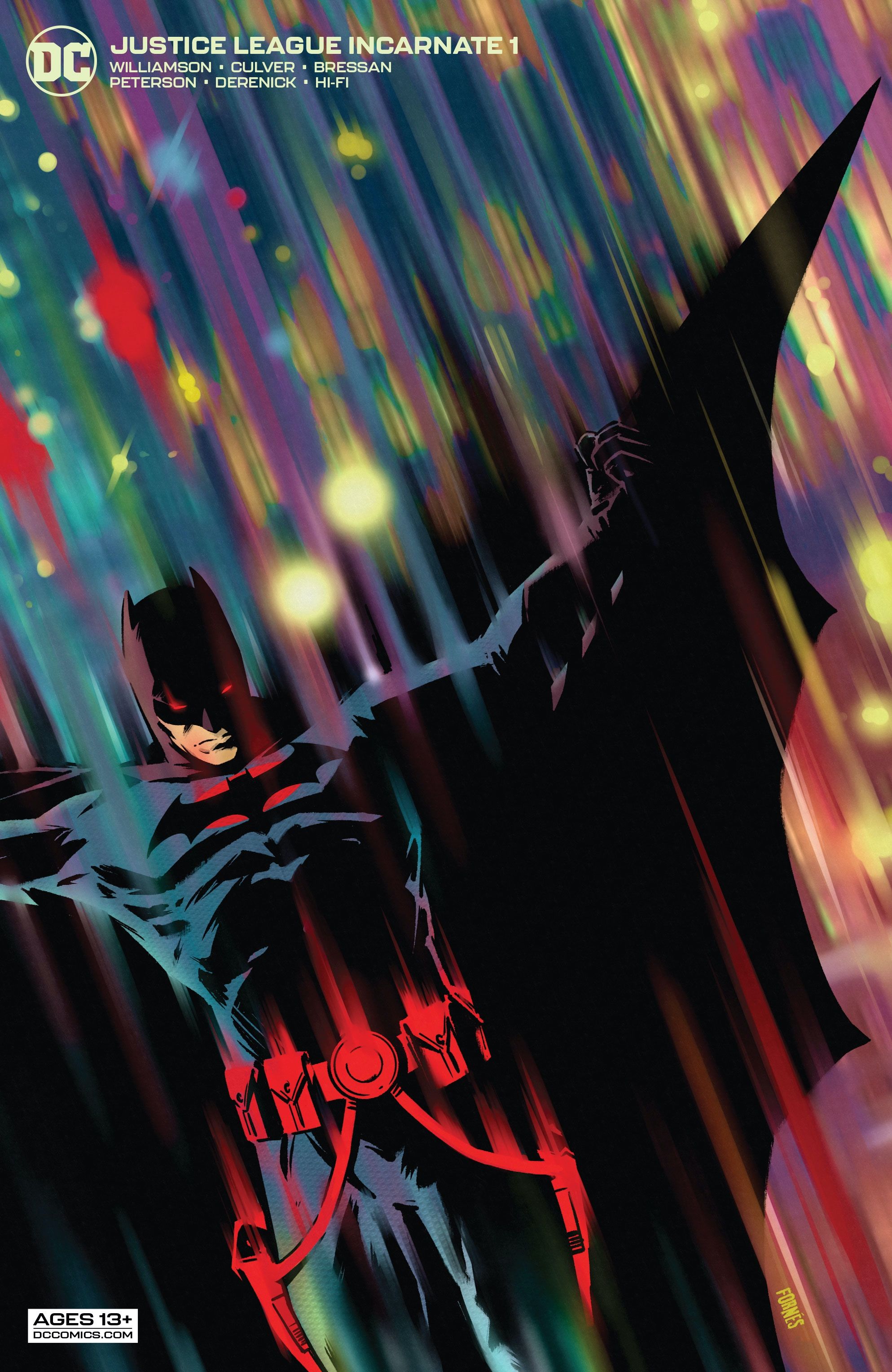 Justice Incarnate variant cover, featuring Flashpoint Batman