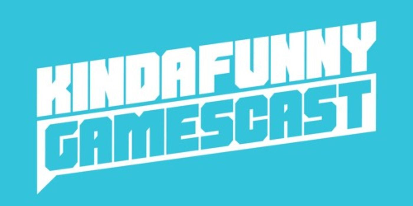 Sky blue logo for the Kinda Funny Gamescast