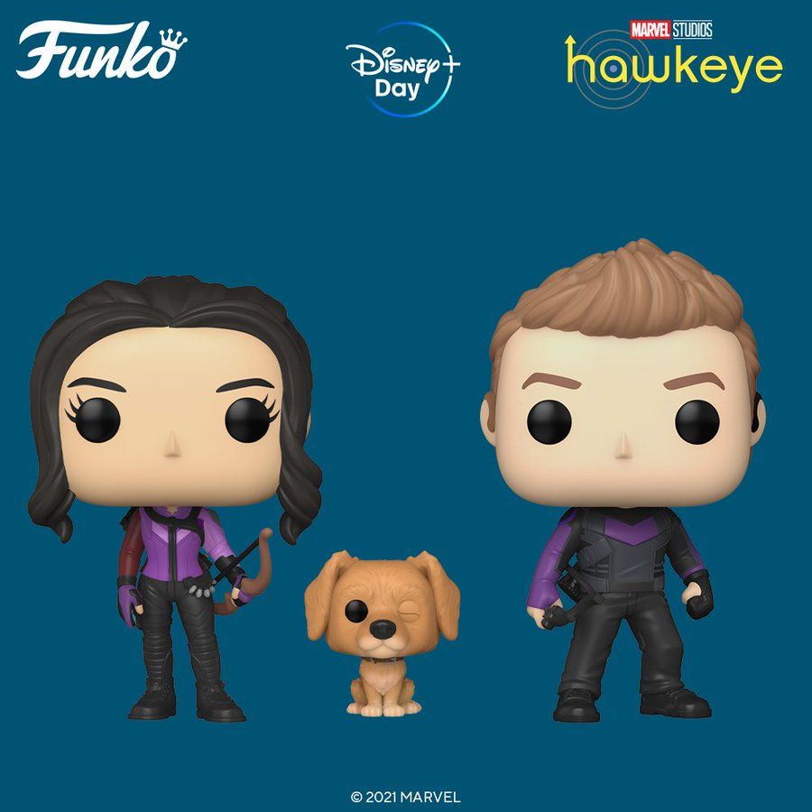 Kate Bishop and Lucky the Pizza Dog Funko Pop
