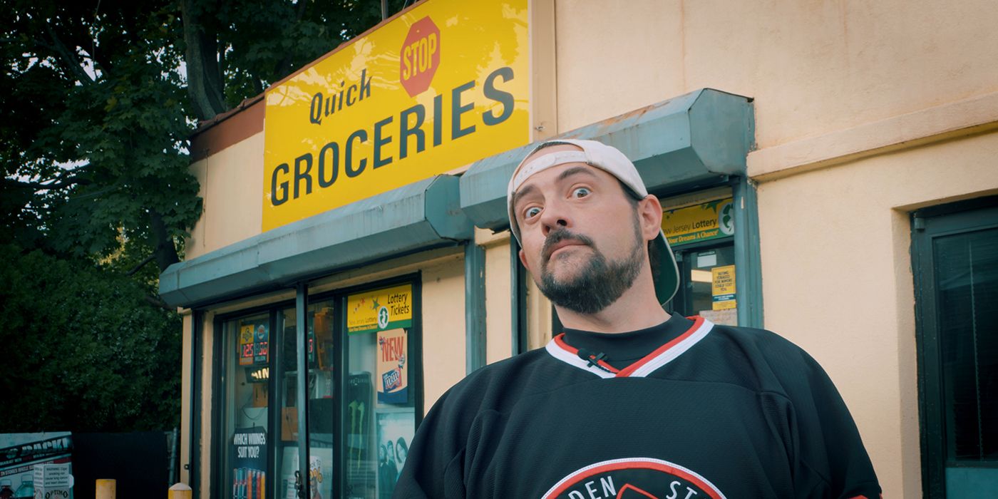 Kevin Smith at Quick Stop where he filmed Clerks