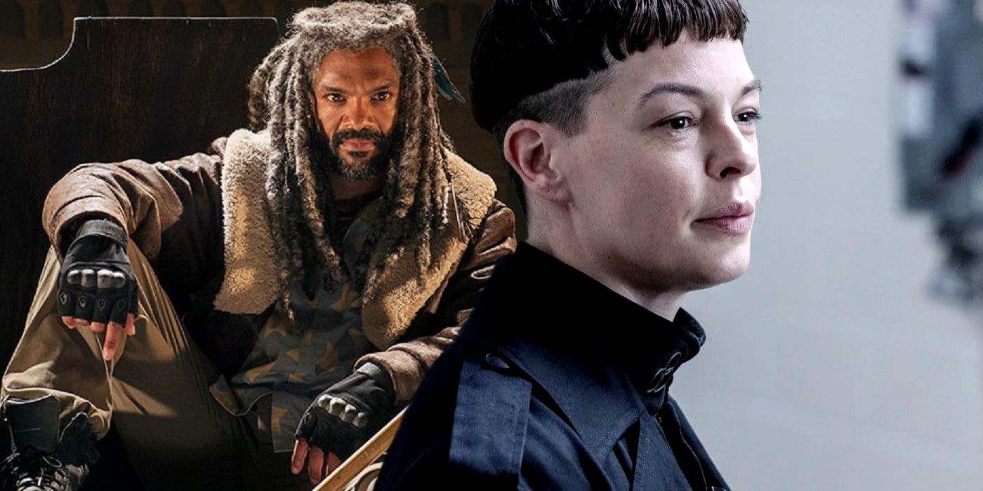 Khary Payton as Ezekiel and Pollyanna McIntosh as Jadis in Walking Dead