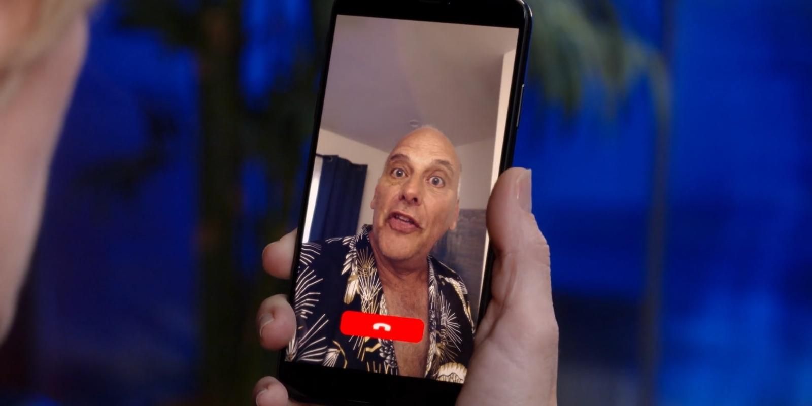 Kurt Fuller as Woody Strode on a video call in Psych 3 This Is Gus