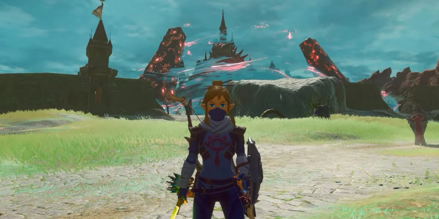 Legend of Zelda Breath of the Wild Hyrule Castle with No Cel Shading