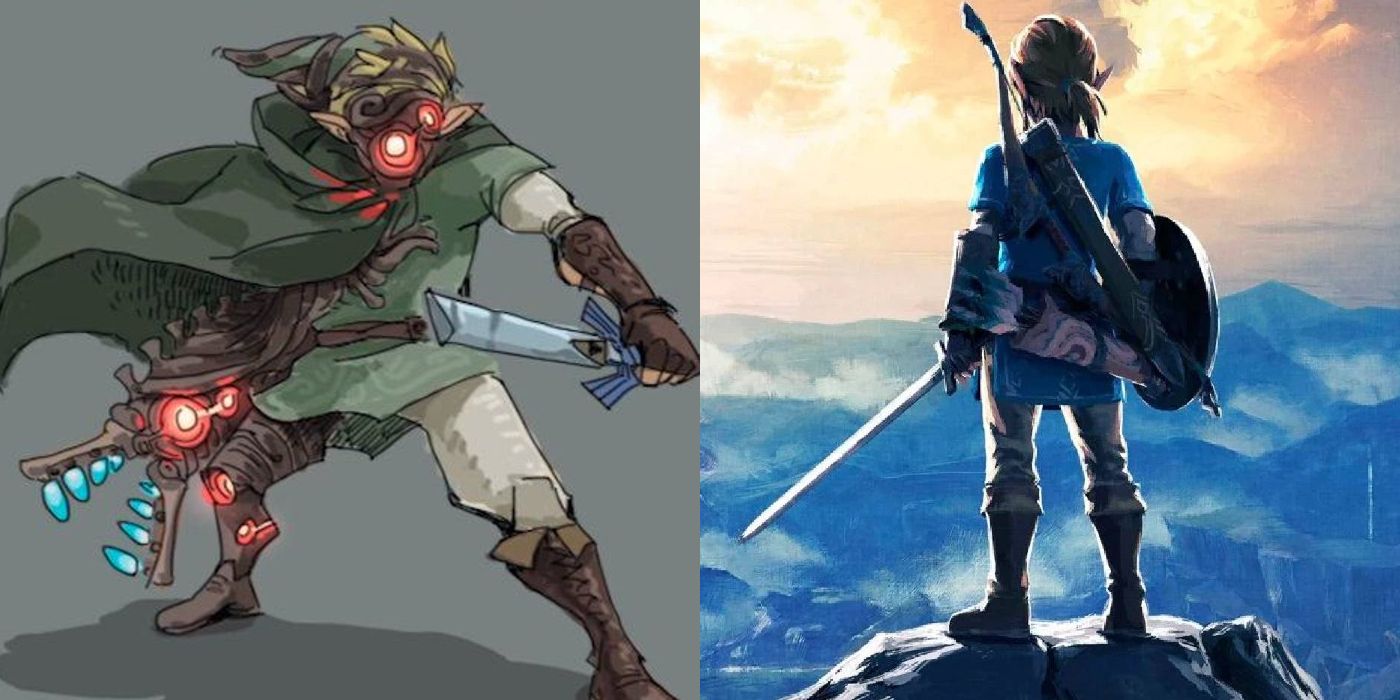 Early Zelda: Breath Of The Wild Concepts Show Link Without An Arm