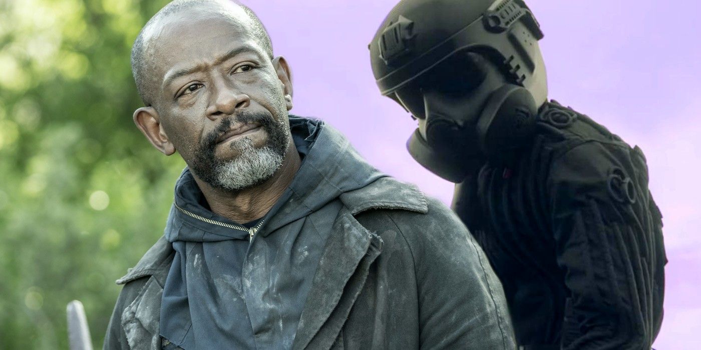 Lennie James as Morgan and CRM soldier in Fear The Walking Dead